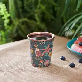 Медный тамблер с цифровой наклейкой из эпоксидной смолы, Сказки Перанакана, Дизайн с принтом батик, Вдохновленный Сингапуром