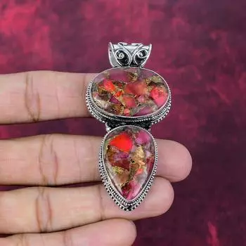 Медный Турмалин Ручной работы Подвеска с драгоценным камнем, 925 Проба Стерлинговое Серебро Красивое Подвесное Ювелирное Изделие 2.75 Inches