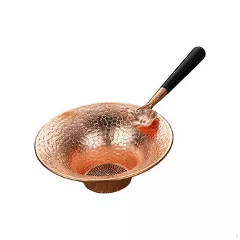 Медный заварник для чая, многоразовое ситечко с ручкой Kung Fu Tea Lotus