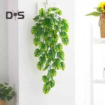 Medoc Fake Vine Fadeless Износостойкая Реалистичная настенная подвеска с имитацией Monstera