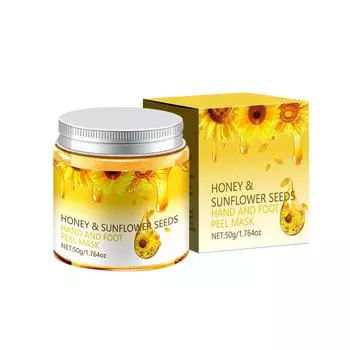 Медовая маска для рук Нежная маска для рук и тонких линий на ногах Осенне-зимний увлажняющий и предотвращающий высыхание крем для ухода за руками One Size жёлтый