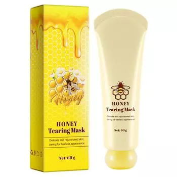 Медовая отшелушивающая маска для носа, уход за Т-зоной, черные точки, закрытые комедоны, отшелушивающая маска-пластырь для размазывания One Size