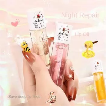Медовое масло для губ снимает сухость, увлажняющий блеск для губ, разглаживает морщины на губах, легкий бальзам для губ, уход за губами