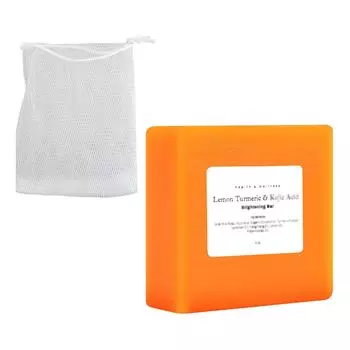 Медовый блеск Лимонное мыло, Очищающее и увлажняющее, Мыло ручной работы, Очищающее и увлажняющее 80 г мыло One Size