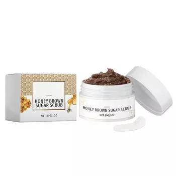 Медовый черный сахарскраб 60г/черная голова и уход за белой головой с натуральным черным сахарным порошком One Size