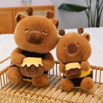 Медовый горшок Капибара плюшевая игрушка кукла девочка подарок 25cm