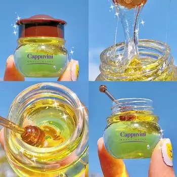 Медовый персиковый увлажняющий блеск для губ, бальзам для губ, питательный, против морщин, против растрескивания, унисекс, масло для губ, жидкость для ухода за губами для сна