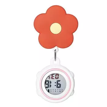 медсестра часы милые цветы клип тип Расширение и сжатие: кремниевые часы медсестры цифровые перевернутые водонепроницаемые карманные часы карманные часы кварцевые