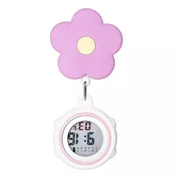 медсестра часы милые цветы клип тип Расширение и сжатие: кремниевые часы медсестры цифровые перевернутые водонепроницаемые карманные часы карманные часы кварцевые