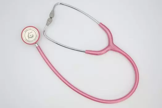 Медсестринский Фонет 126 III Двойной Жемчужно-розовый Нет. Стетоскоп,