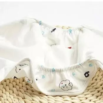 Медведь Детские тренировочные штаны Ткань Младенцы Подгузники Стирающиеся Детские Подгузники Трусики Детские M жёлтый