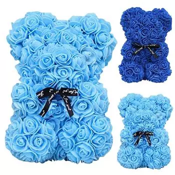 Медведь из розы Aeonium Подарок на День святого Валентина Подарок на День учителя Подарок на день рождения Медведь из пенополиэтиленовой розы Изделия One Size