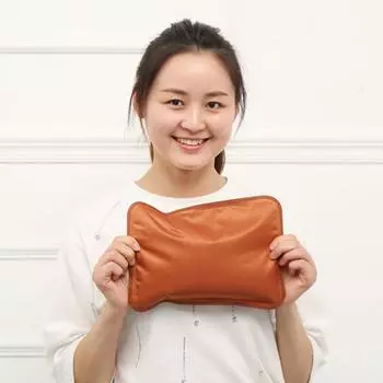 Медвежий узор Электрический цветок Горячая бутылка Ручная сумка для воды Теплый карман Расслабляющий Red