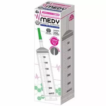 MEDY Plastic syringe with tube 350ml no.12 [A-one]