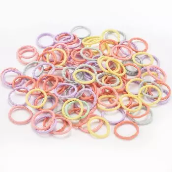 mefeny Hair Small Hair Large Nursery Tie, Children s Rubber, Kids, Tie, Capacity, Tangle-free Accessory, Colorful, Girls, Baby, (Wavy-Colorful A3)