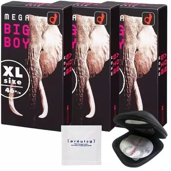 Mega Big Boy Okamoto Mega Big Boy Оригинальный чехол для презерватива Pepe Lotion Prologue 5 мл [Набор 3] + +