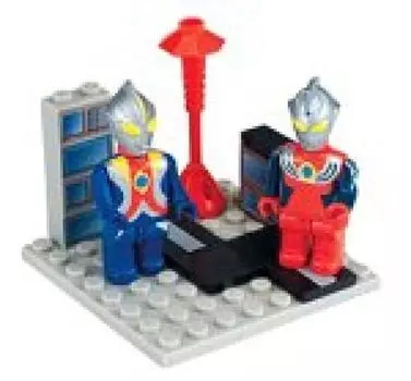 Mega Block Ultraman Series БАЗОВЫЙ СТИЛЬ 700 Ultraman Cosmos Ultraman Justice &