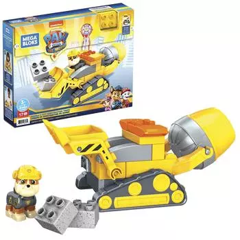 MEGA BLOKS Mega Bloks Щенячий патруль из фильма «Супермощный бульдозер из щебня» [от 3 лет] GYW91 Желтый