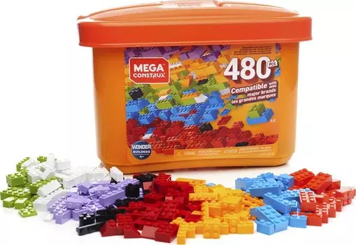 MEGA BLOKS Wonder Builders 480 деталей, возраст которых составляет 4 года, и GJD23 [4 вверху]