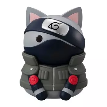 MEGA CAT PROJECT NARUTO Nyanto и Big Series REBOOT Какаши Хатаке 100 мм ПВХ окрашенная полная фигурка Няруто! (4) Прибл.