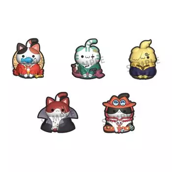 MEGA CAT PROJECT One Piece Nyan Piece Pinch Meow Piece 35mm PVC rubber mascot with rotating clip Meow! Meow! (BOX) Approx. semi-solid