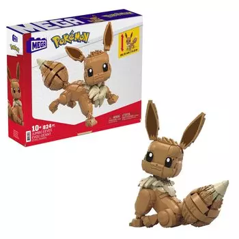 MEGA CONSTRUX Pokemon Jumbo Eevee возрастом 830 GMD34 [Общая длина 28 см] [10 штук]