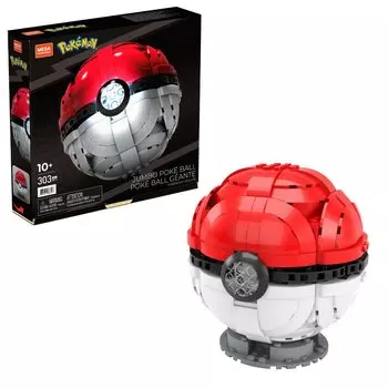 MEGA CONSTRUX Pokemon Jumbo Monster Ball возрастом 8 лет и HBF53 [8 вверх]