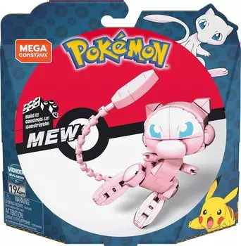 Mega Contrax Pokemon Big Series Mew GKY97 Блок 194 детали Тело 13 см