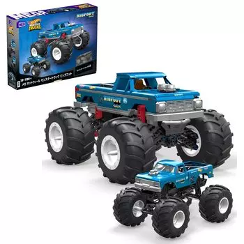 MEGA Hot Wheels Monster Truck Bigfoot из Block 538 поставляется с 1 литой машинкой возрастом 10 лет и HHD20 [Набор блоков] [Количество деталей] [10 штук]
