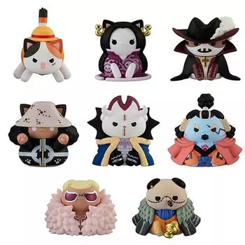 МЕГА КОШАЧИЙ ПРОЕКТ One Piece Nyan Piece Nyan! Луффи и семь Ситибукаев моря, коробка из 8 предметов