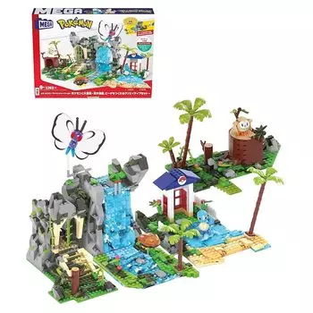 МЕГА мир приключений с покемонами Великолепное приключение с покемонами ~Творческий набор, который создает водопады, пещеры и пляжи~ [Набор блоков] [Количество блоков