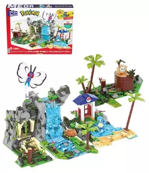 MEGA Pokemon Adventure World Великолепное приключение с набором покемонов, который создает блоки возрастом 1362 года и HHN61 ~ Креативные водопады, пещеры,