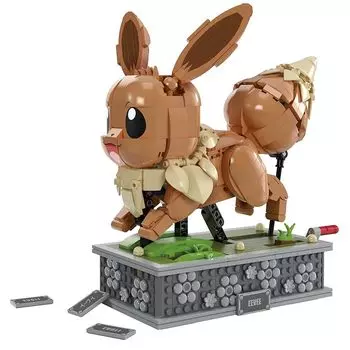 МЕГА покемон Иви бежит! Перемещение блока Eevee Количество частей: 1366 18+ коричневый HTH71