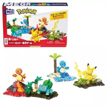 MEGA Pokemon Kanto Region Team [Количество деталей 130] [6 лет и старше] HFG05