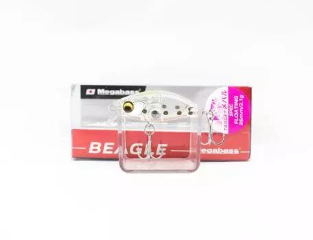 Megabass Beagle F Плавающая Приманка Прозрачная Ширасу (9984)