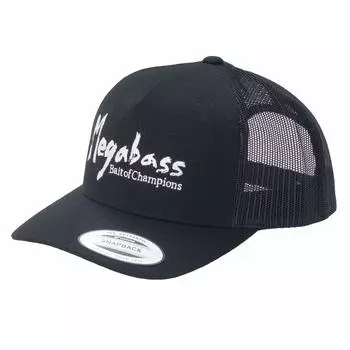 MEGABASS CAP BRUSH TRUCKER BLACK/WHITE