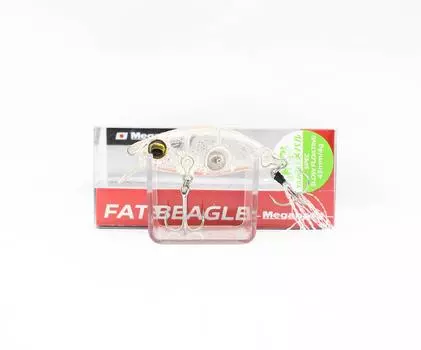Megabass Fat Beagle SF Плавающая Приманка Прозрачная Красная Гриттер (0379)
