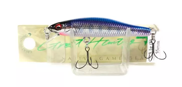 Megabass GH55 Heavy Duty 3,1 грамма Тонущая приманка M Blue Stream (7243)