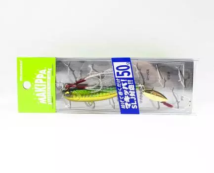 Megabass Metal Jig Makippa 50 грамм тонущая приманка зеленое золото (0076)