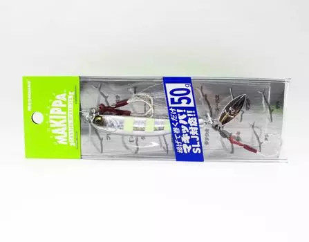 Megabass Metal Jig Makippa 50 грамм Тонущая приманка Glow Zebra (0120)