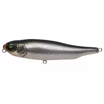 Megabass Minnow GIANT SW M Rockfish Stardust 00000003016 Lure DOG-X Black-backed серебряный
