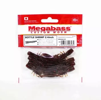 Megabass Soft Lure Bottle Shrimp 2.4 Inches Ebimiso Red F (8485)
