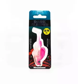 Megabass Soft Lure Dark Sleeper 3 дюйма 3/8 унции Прозрачный розовый (1968)