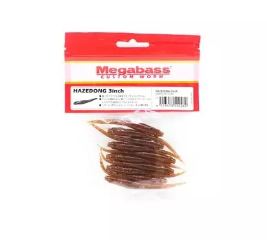 Megabass Soft Lure Hazedong 3 дюйма Ebimiso Red Flake (0480)
