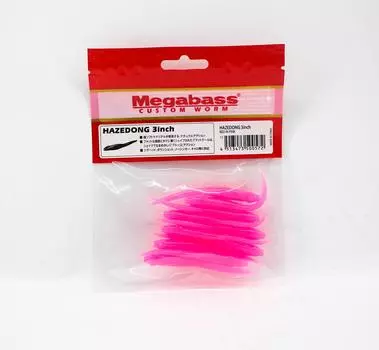Megabass Soft Lure Hazedong 3-дюймовая кровать розового цвета (0572)