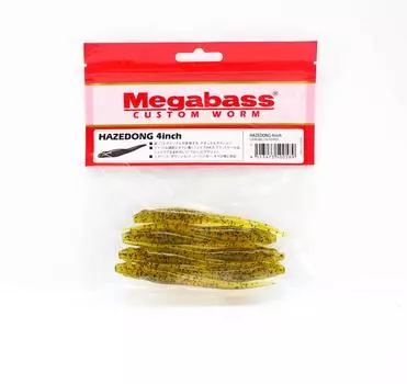 Megabass Soft Lure Hazedong 4 дюйма, темная дыня, перец (0589)