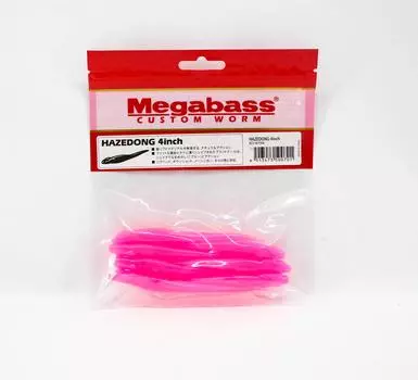 Megabass Soft Lure Hazedong 4-дюймовая кровать розового цвета (0701)
