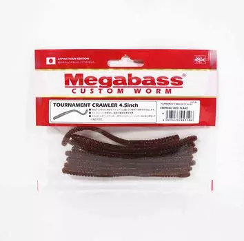 Megabass Tournament Crawler 4,5-дюймовая мягкая приманка Ebimiso Red F (3106)