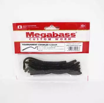 Megabass Tournament Crawler 4,5-дюймовая мягкая приманка, зеленая, тыквенно-синяя (3083)