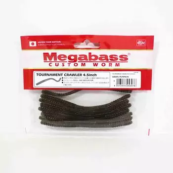 Megabass Tournament Crawler 4,5-дюймовая мягкая приманка, зеленая тыква (3076)